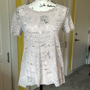 Maurice’s Lavender Lace Top Size Medium